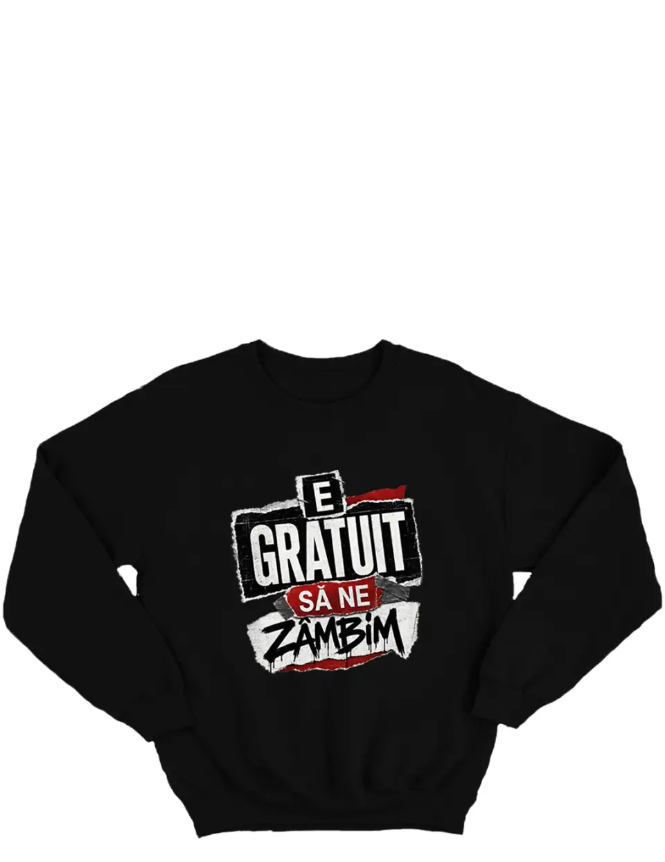 E gratuit sa ne zambim - Bluza