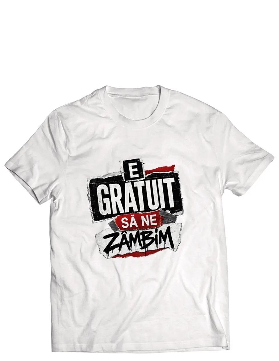 E gratuit sa ne zambim - Tricou