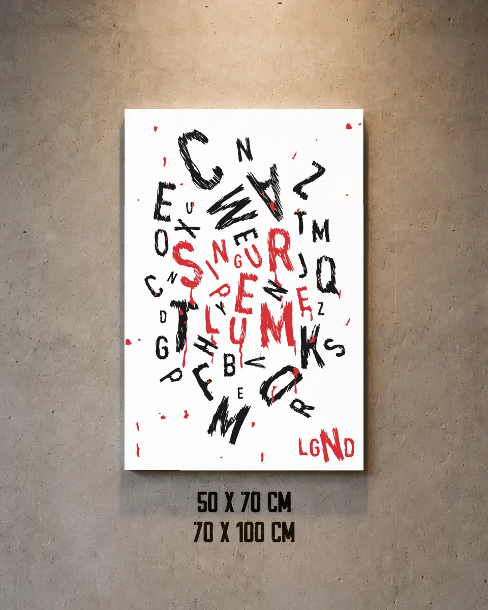 SINGUR PE LUME - TABLOU CANVAS